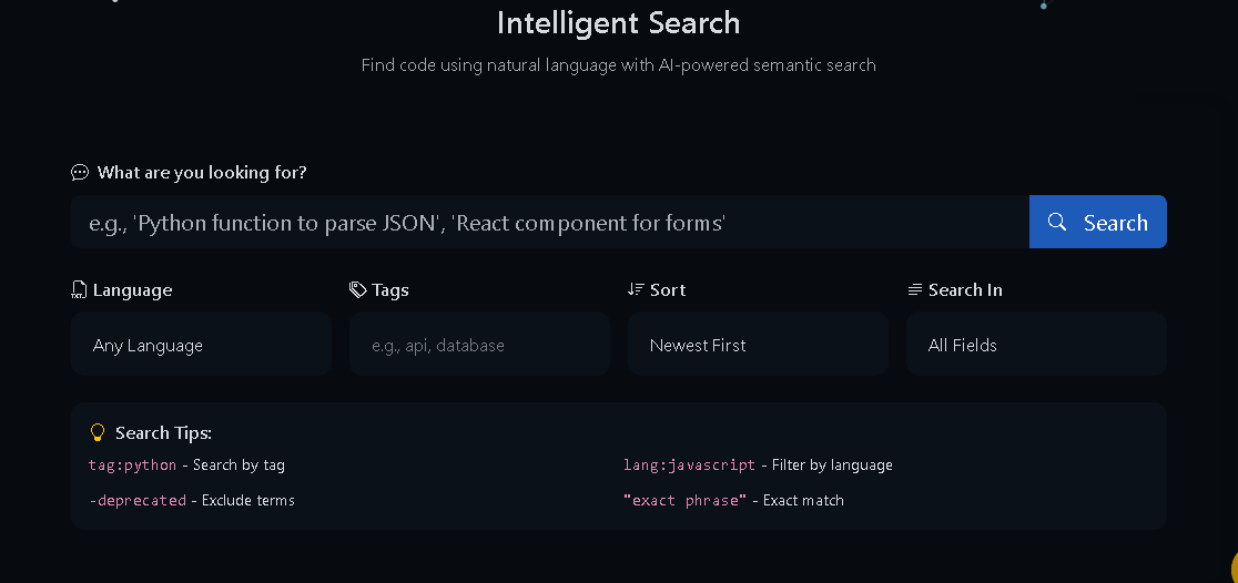 Intelligent Search